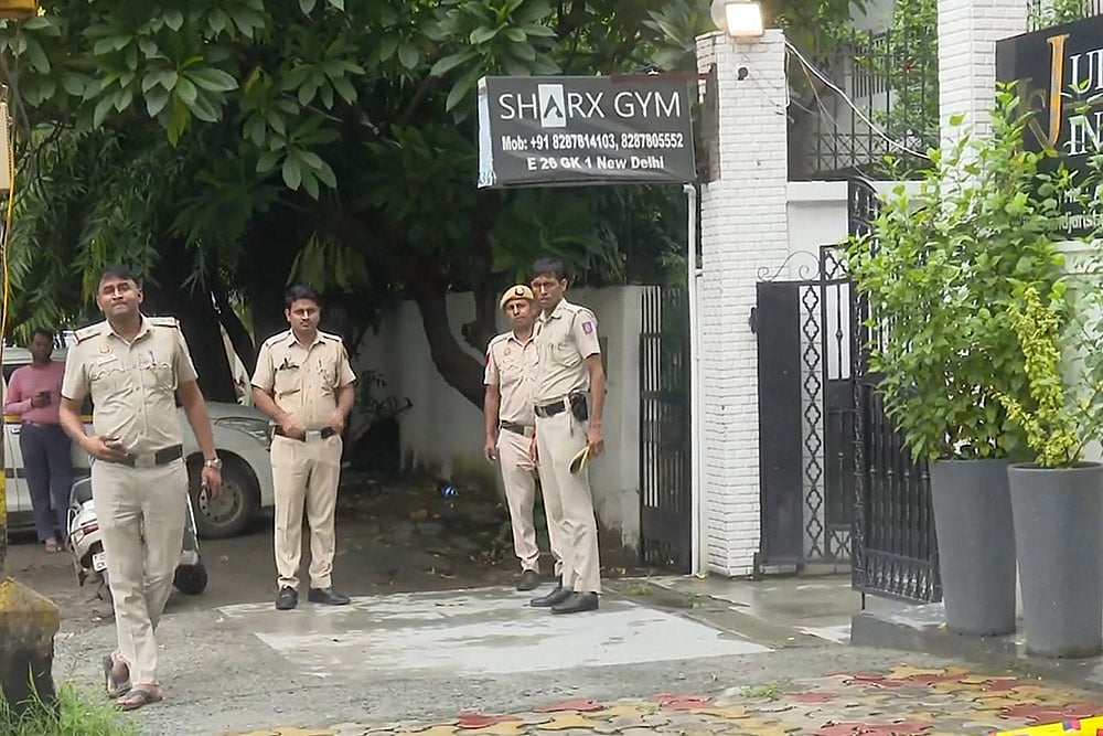 | Photo: PTI : Gym owner shot dead in Delhi